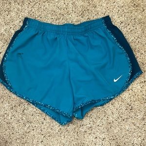Blue Nike shorts